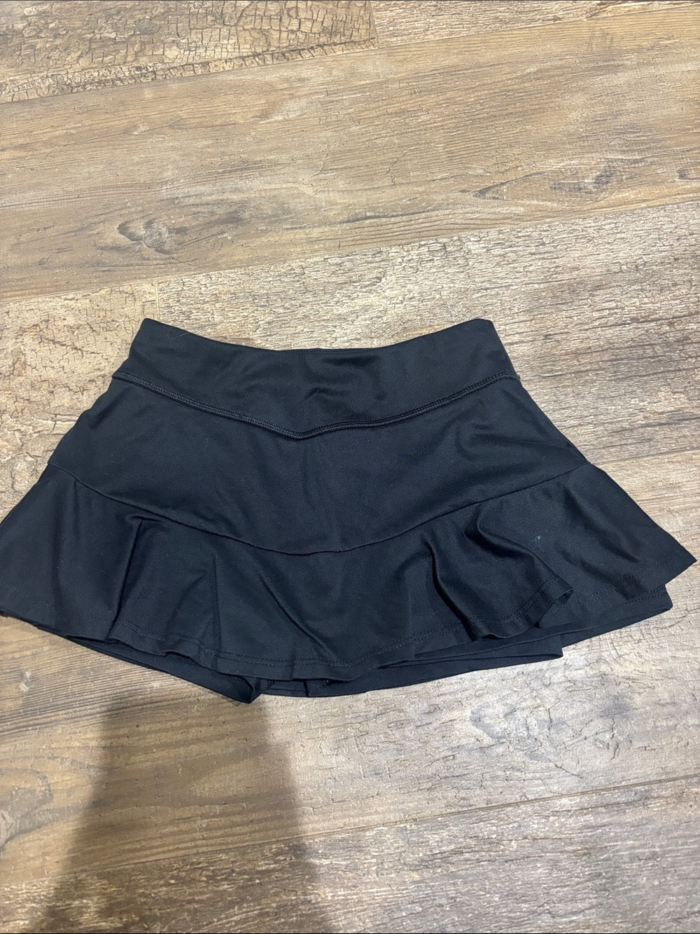 all in motion Black Ruffle Athletic Skort
